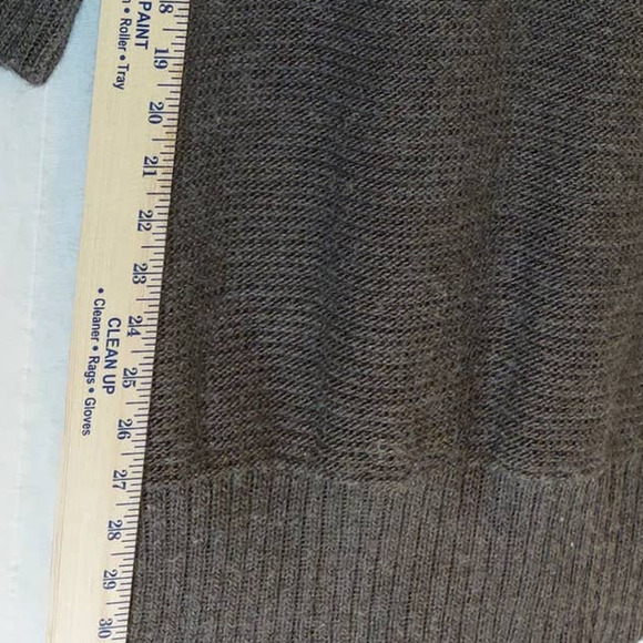 design History Brown Rib Knit Mock Turtle Women's Sweater, Medium - Picture 4 of 8